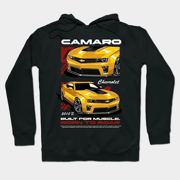 Chevy Camaro nostalgia Hoodie by Harrisaputra